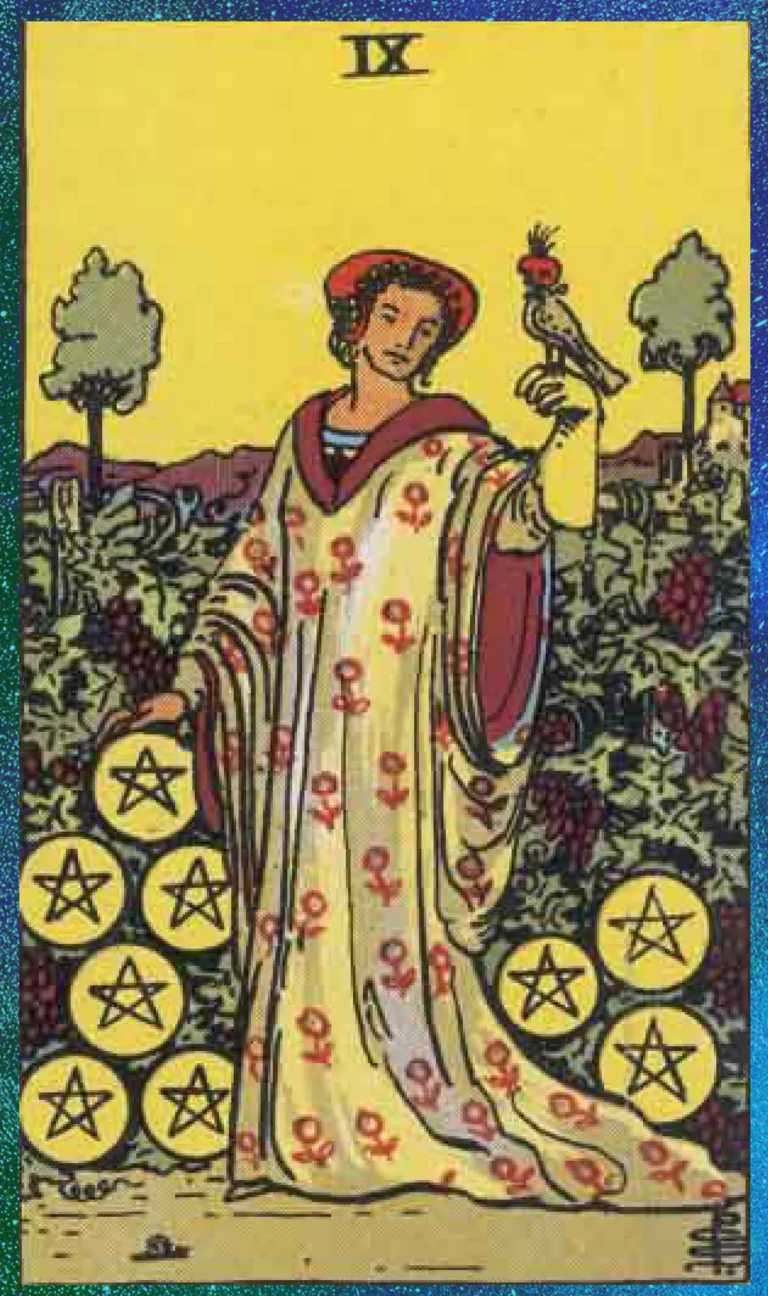 Nine of Pentacles Tarot Card Meaning