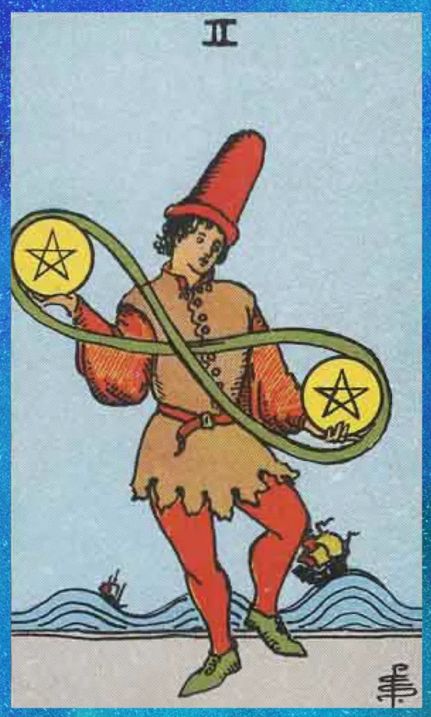 Two of Pentacles Tarot Card Meaning