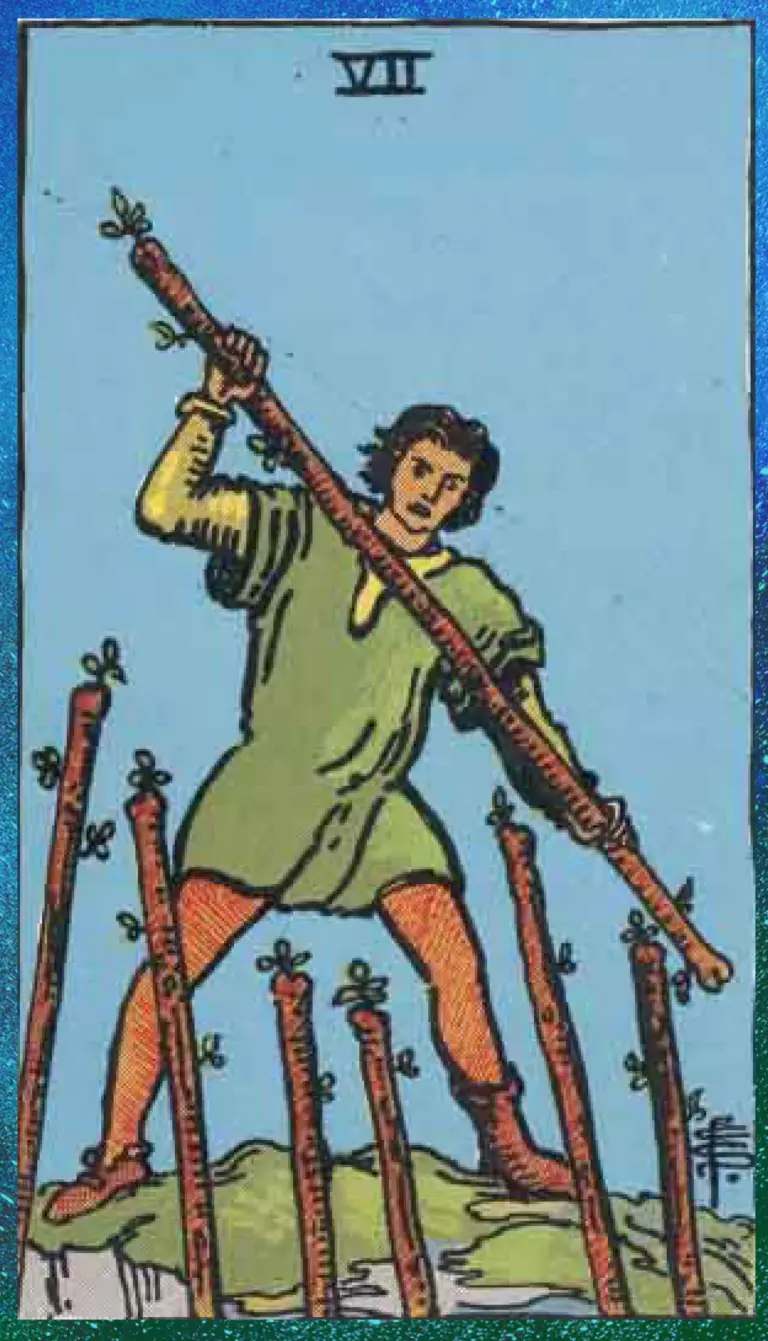 Seven of Wands Tarot Card Meaning