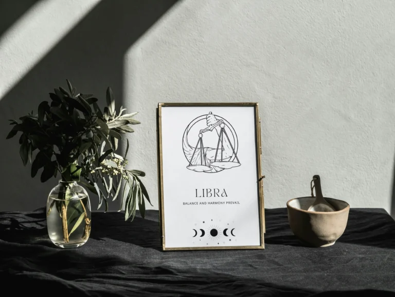 free printable Libra zodiac sign graphic