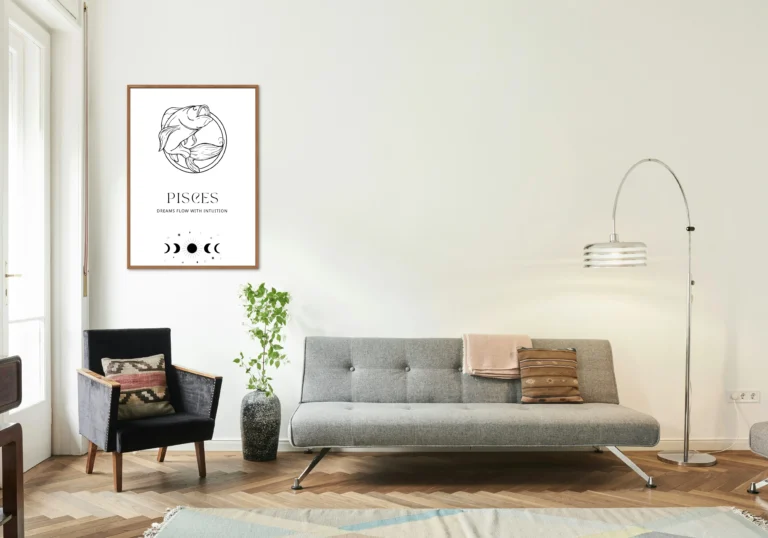 free printable Pisces zodiac sign graphic