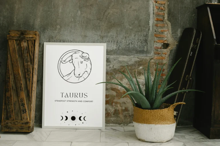 free printable Taurus zodiac sign graphic