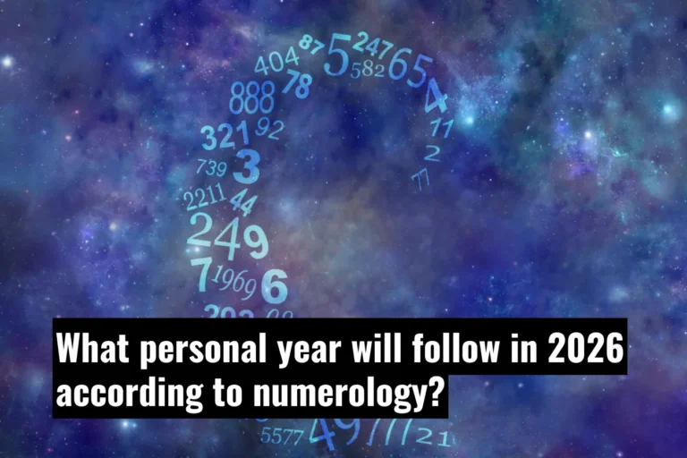 What personal year will follow in 2026 according to numerology